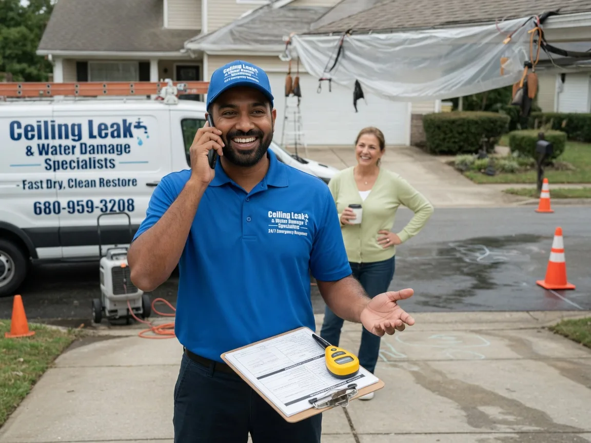 Ceiling Leak Cleanup Lawton, IA FAQs